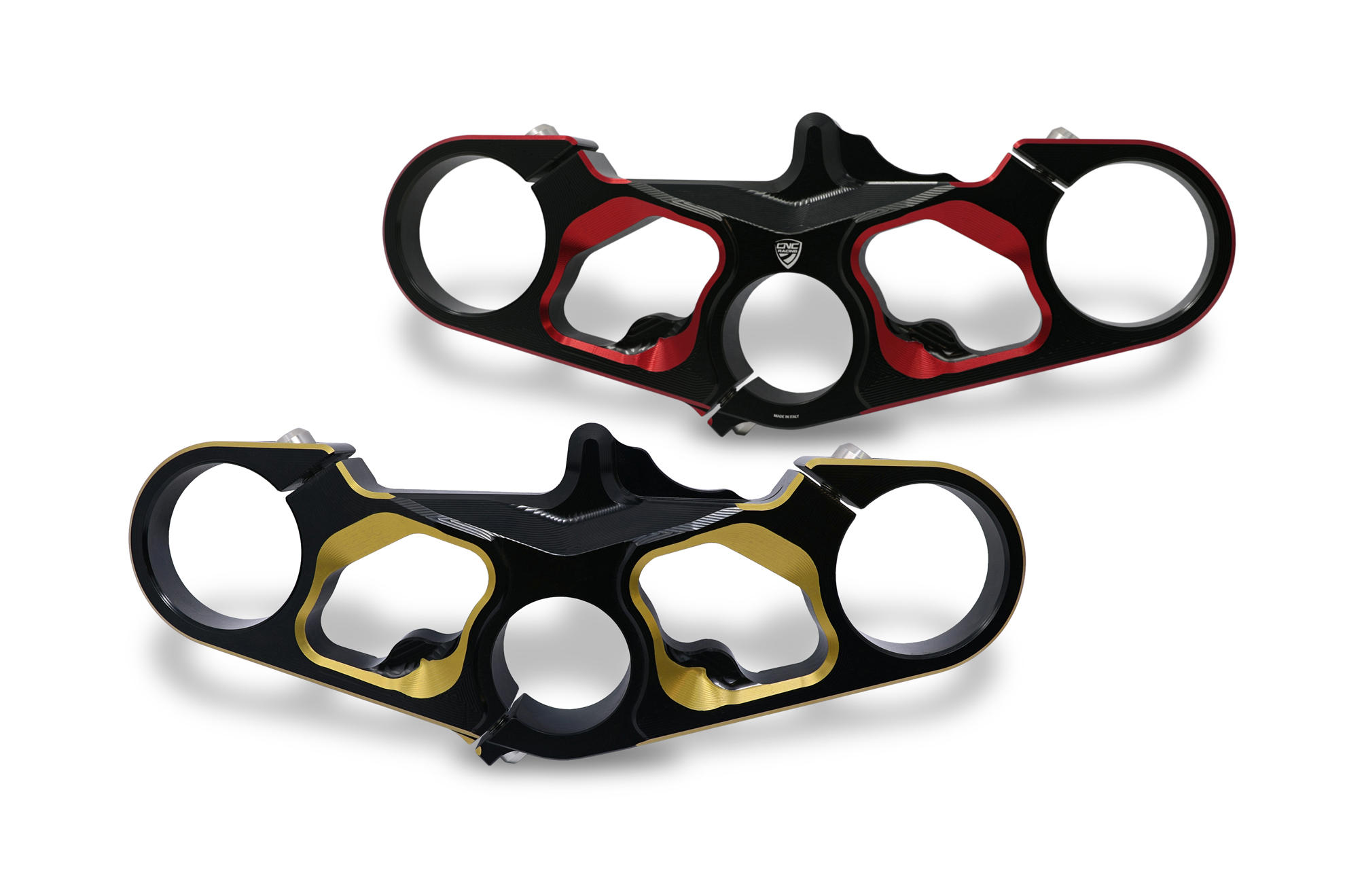 CNC Racing Bi-Color Upper Triple Clamp for MV Agusta F3 675/800 and Superveloce CNC Racing Bi-Color Upper Triple Clamp for MV Agusta F3 675/800 and Superveloce